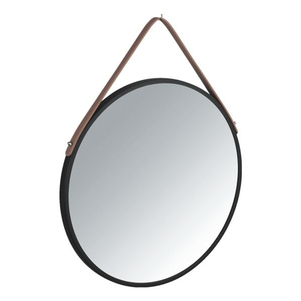 Wenko Wandspiegel »Borrone« 40 cm schwarz Image