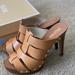 Michael Kors Shoes | New Michael Kors Platform Mules/Slide On Tan Leather Shoes Size 7.5 | Color: Tan | Size: 7.5