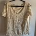 Anthropologie Tops | Anthropologie Lace Top | Color: Tan | Size: M