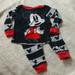 Disney Pajamas | 2/$15 Disney Baby Mickey Mouse Pajamas Size 12 Months Snug Fit | Color: Black/Gray | Size: 12mb