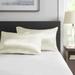Madison Park Essentials 100% Polyester Solid Satin Pillow Case in Ivory - Olliix MPE21-917