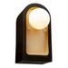 AllModern Ameswood 1 - Light Dimmable Flush Mounted Sconce Ceramic in Black/Yellow | 9 H x 4.75 W x 6.25 D in | Wayfair