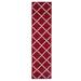 Red/White 24 x 0.5 in Area Rug - Red Barrel Studio® Ikat Area Rug Polypropylene | 24 W x 0.5 D in | Wayfair CB3752209A9D4BBAAEC046108659D3B9