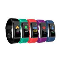 Smart Bracelet with Health Monitor: Purple/Two