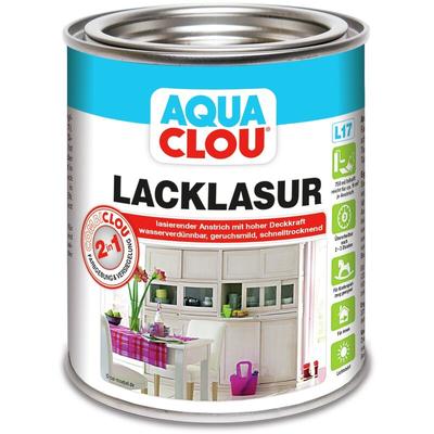 Clou - Aqua Lack Lasur L17 Weiß 750ml