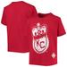 Youth Stitches Red Kansas City Monarchs Negro League Logo T-Shirt