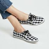 Kate Spade Shoes | Keds X Kate Spade New York Black Gingham Sneakers | Color: Black/White | Size: 8