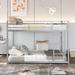 Hasegawa Full Over Full Loft Bunk Bed by Isabelle & Max™ Metal in Gray | 53.65 H x 55.85 W x 77.05 D in | Wayfair 250F5091A12448E5B186C98D30E9A767