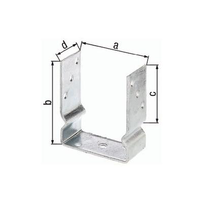 Alberts U-Pfostenträger ETA-10/0210 71x150x100x60mm tzn z.Aufschr - 217600 - GAH