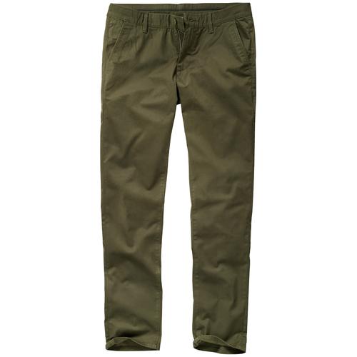 Mey & Edlich Herren Chinos Slim Fit Gruen einfarbig