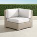 Palermo Corner Chair with Cushions in Dove Finish - Sand with Canvas Piping, Standard - Frontgate