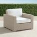 Palermo Lounge Chair with Cushions in Dove Finish - Snow with Logic Bone Piping, Standard - Frontgate
