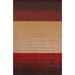 Striped Gabbeh Oriental Area Rug Hand-knotted Contemporary Wool Carpet - 6'6" x 9'7"