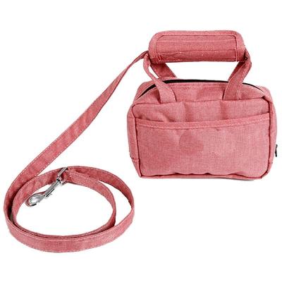 Pet Life Pink 'Posh Walk' Purse Dog Leash, Accessory Holder and Waste Bag Dispenser