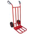 Heavy Duty Sack Truck with Folding Toe, Sack Barrow with Large Solid Rubber Wheels, 250kg Capacity