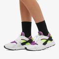 Nike Shoes | Nike Air Huarache Womens Us 6.5 Running Shoe Dh4439-101 White/Black/Yellow | Color: Purple/White | Size: 6.5