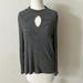 American Eagle Outfitters Tops | American Eagle Soft And Sexy Rib Cutout Long Sleeve | Color: Black/White | Size: M