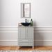 Willa Arlo™ Interiors Bryan 24" Single Bathroom Vanity Set w/ Mirror Wood in Gray | 32 H x 24 W x 19 D in | Wayfair