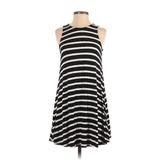 Old Navy Casual Dress - A-Line: Black Stripes Dresses - Women's Size X-Small