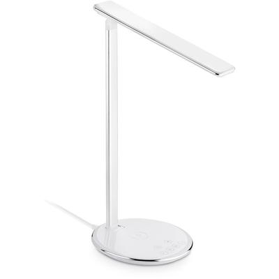 Led Tischleuchte Leseleuchte usb (Aluminiumlegierung, weiß, 5W, 2800K-5600K, dimmbar, neigbar, ohne Image