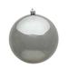 Vickerman 8" Pewter Shiny Ball Ornament