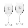 Haverford College 16oz. 2-Piece Traditional White Wine Glass Set
