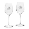 Morgan State Bears 12oz. 2-Piece Luigi Bormioli Titanium White Wine Glass Set