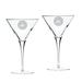 Illinois State Redbirds Team 10oz. 2-Piece Luigi Bormioli Titanium Martini Glass Set