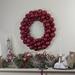 Northlight Seasonal Burgundy 3-Finish Shatterproof Ball Christmas Wreath - 24" Unlit Plastic | 4 H x 24 W x 24 D in | Wayfair NORTHLIGHT SM91574