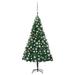 The Holiday Aisle® Artificial Pre-lit Christmas Tree w/ Ball Set Holiday Decoration PVC, Metal in Green | 31.5 W in | Wayfair