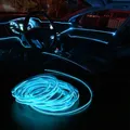Bande lumineuse intérieure de voiture lampe décorative de moulage intérieur bande de fil EL néon