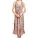 Madewell Dresses | Madewell Bali Floral Print Sleeveless Midi Dress | Color: Pink/White | Size: 4