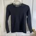 Athleta Tops | Athleta Black Mesh Long Sleeve Workout Top Size Small | Color: Black/Gray | Size: S