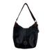 Dooney & Bourke Bags | Dooney & Bourke Black Suede & Brown Leather Hobo Shoulder Bag Euc | Color: Black/Brown | Size: Os