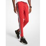 Michael Kors Logo Tape Cotton Blend Jogger Red L