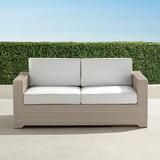 Palermo Loveseat with Cushions in Dove Finish - Rain Sailcloth Cobalt, Standard - Frontgate