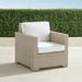 Small Palermo Lounge Chair in Dove Finish - Cara Stripe Indigo - Frontgate