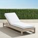 Palermo Chaise Lounge with Cushions in Dove Finish - Resort Stripe Seaglass, Standard - Frontgate