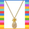 Kate Spade Jewelry | Hpx3 Kate Spade Pave Pineapple Necklace. | Color: Gold | Size: Os