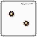 Kate Spade Jewelry | Kate Spade Spades & Studs Enamel Studs | Color: Black/Gold | Size: Os