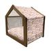 East Urban Home Orange Wood Dog House Wood House in Brown | 25.59 H x 29.53 W x 21.65 D in | Wayfair BFB5B491644543AD81345DCD40395753