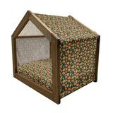 East Urban Home Wood Dog House Wood House in Brown | 25.59 H x 29.53 W x 21.65 D in | Wayfair 35180B05AC5A4B1CB728590126358BD3