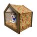 East Urban Home Blue Wood Dog House Wood House in Brown | 22.44 H x 23.62 W x 17.72 D in | Wayfair 65055CAE14E248E8A363AA812D4721BB