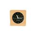 Bagby Analog Beech Solid Wood Quartz Alarm Tabletop Clock Wood in Brown | 4 H x 4 W x 1.8 D in | Wayfair BE-002-ML