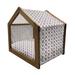 East Urban Home Gray Wood Dog House Wood House in Brown | 25.59 H x 29.53 W x 21.65 D in | Wayfair B481366FF0E54CFD96783BFEEB704538