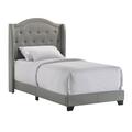 Red Barrel Studio® Blytheville Tufted Low Profile Standard Bed Upholstered/Polyester in Gray | 55 H x 43.125 W x 80.125 D in | Wayfair