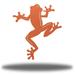 Red Barrel Studio® Tree Frog Wall Décor Metal in Orange | 12 H x 10.25 W x 0.0625 D in | Wayfair 7A346F59C411445686B4C3AD85877777