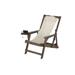 Arlmont & Co. Moeteus Folding Deck Chair w/ Cushion Solid Wood in Brown | 29 H x 38 W x 37 D in | Wayfair 5777C20D1C314BC293014BE890DD3870