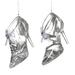 The Holiday Aisle® 2 Piece Acrylic High-Heel Shoe Hanging Figurine Ornament Set Plastic | 3.5 H x 3 W x 0.5 D in | Wayfair