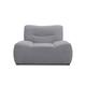 DOMO. Collection Boho Loveseat, Sessel, Polstersessel im Boho-Style, Sofa, Couch, Bigsofa in dunkelgrau